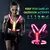 Equipo de Chaleco para Correr Reflectante LED, Chaleco Iluminado para Correr por la Noche, USB Recargable, hasta 11 Horas de Luz con Cintura/hombro Aj - comprar en línea