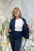 Blazer mujer de vestir ROMA Azul - comprar online