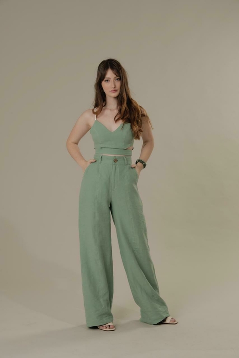 Calça Bocaiúva linho We Are Planet