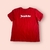 Camiseta estampada com aplicação na internet