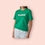 Camiseta estampada com aplicação