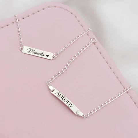 Pulseira Infantil Personalizada em Prata 925 – 14 cm