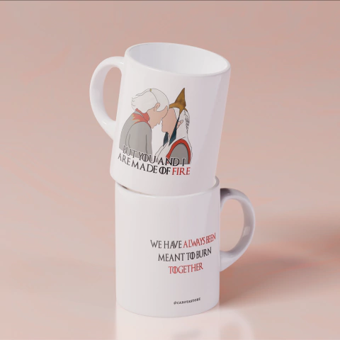 Caneca Daemon e Rhaenyra Targaryen (Daemyra) - House Of The Dragon - comprar online