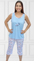 Pijama Regata Bordado - comprar online