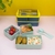 LUNCH BOX YUMMY, 3 DIVISIONES, 1400 ML, AMARILLO - comprar online