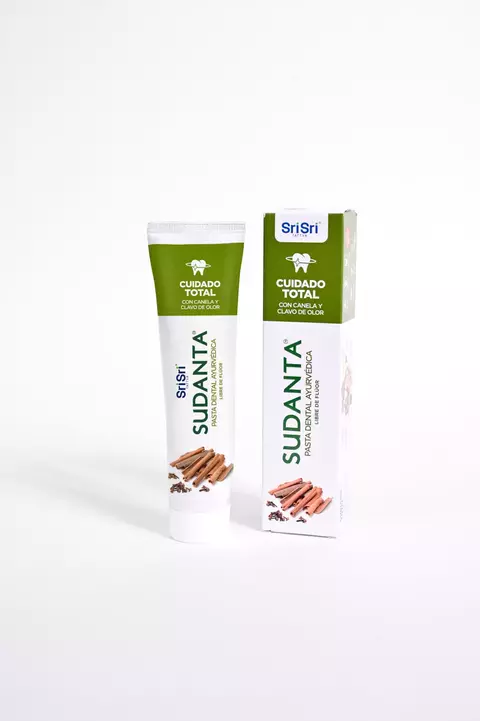 Pasta dental cuidado total con canela y clavo de olor - Sudanta
