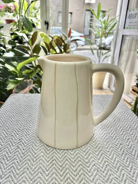 Jarra Cerámica crema - comprar online