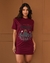 MAXI T-SHIRT LONG LIVE COWGIRL - MARSALA - comprar online