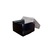 Caja para brownie x1 negro con tapa acetato
