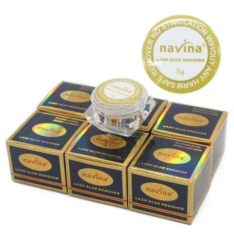 Removedor en crema x 5grs para pestañas Navina