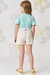 Conjunto Kukiê em blusa canelada short saia moletom- 82263 - comprar online