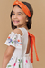 Vestido Kukiê em light peach textura- 81786 - Puro Luxo Kids