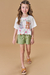 Conjunto Kukiê boxy over em meia malha e short em sarja- 82979
