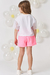 Conjunto Kukiê blusa em malha power e short saia em moletom- 28049 - comprar online