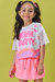 Conjunto Kukiê blusa em malha power e short saia em moletom- 28049 na internet
