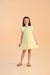 Vestido Petit Cherie em cambraia com sobreposição em tule