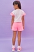 Conjunto de blusa boxy em meia malha short em malha texturizada Kukiê 77933 - comprar online