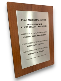 Imagen de PLACA INTERIOR MADERA Y METALIZADO