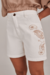 SHORTS SARJA MOM COM BORDADO CASHMERE - comprar online