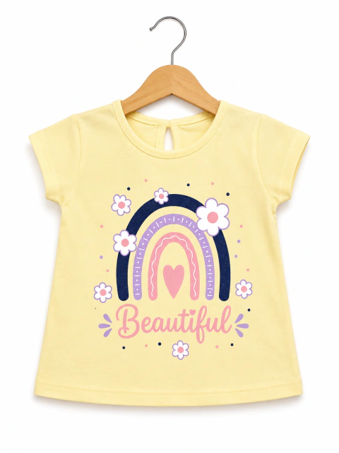 Remeras de algodón para bebas