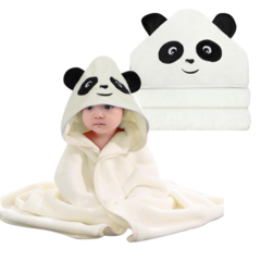 Imagen de Toallon con Capucha de Panda Infantil