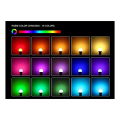 Foco Led RGB E27 3W con Controlador - comprar online