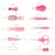 Kit de Cuidado de Bebe Inicial Rosa - TiendaMix