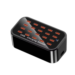 Estacion Hub 20 Puertos Usb 100w 2.4 A - TiendaMix