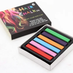 Tizas De 6 Colores Para Teñir Pintar Pelo Hair Chalk - TiendaMix