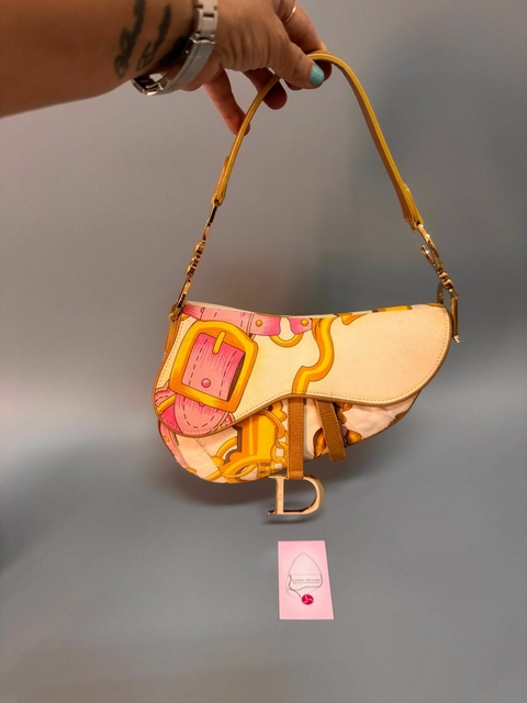 DIOR SADDLE EM CETIM