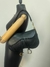 DIOR SADDLE DOUBLE EM COURO PRETO