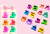 Mini broches mariposa y moño (HE-017)