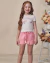 Conjunto Infantil Blusa Grandes Sonhos Cotton e Shorts com Bolsos Menina Infanti