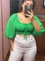 Blusa Cropped Feminino Morcego Lastex - comprar online