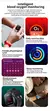 Smartwatch de tela grande de 2,01 polegadas, mais de 120 modos esportivos,monitoramento sono,frequência cardíaca