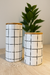 SET FRASCOS CERAMICA/ BAMBU