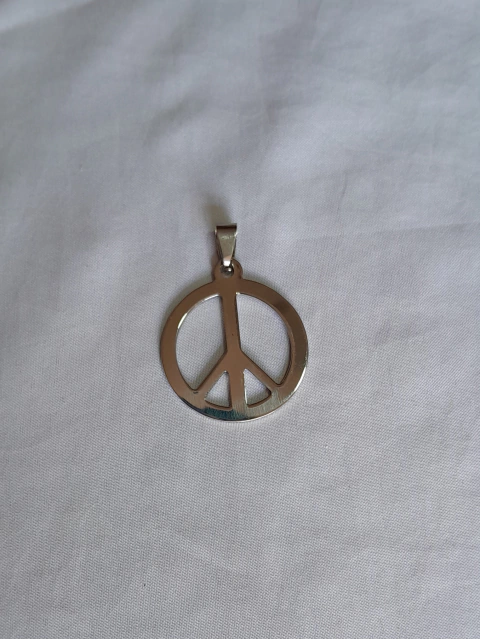 Dije Símbolo de la Paz Acero Quirúrgico - comprar online