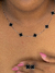 Conjunto 5 trevos prata aço inoxidável