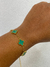 Pulseira trevo ouro aço inoxidável