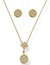 Conjunto Colar e Brinco Folheado a Ouro 18k Inspiração Grandes Marcas - comprar online