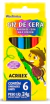 Giz de Cera Abelhinhas Acrilex - com 06 unidades