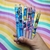 Caneta Click Colorida Stitch - Cores Diversas