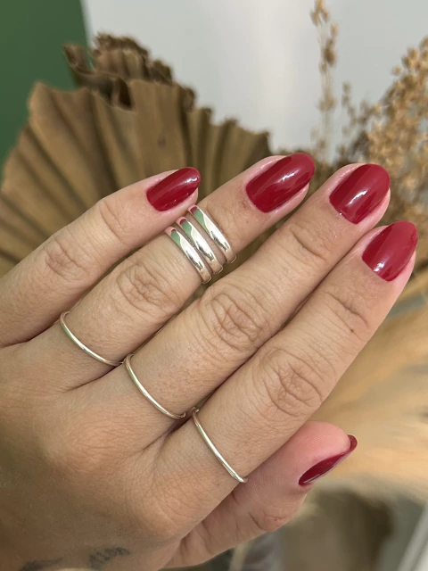 Anel falange 3 linhas