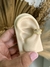 Piercing fake folha cravejada
