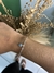 Pulseira olho grego coração