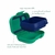 Mini Lancheira Infantil à prova de vazamentos - Lancheira Infantil estilo Bento com 2 compartimentos - Verde/Azul- Bentgo na internet