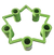 CD6229 Trava Roda 5X17 5 Parafusos Porca 17mm Verde - Cadipecas