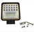 CD9169 Farol Milha Auxiliar Quadrado 42 Leds 126W 10 a 80V Spot Flood 7D Angel Eyes Branco Off Road - Cadipecas