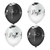 Balão Bexiga Paz Fé e Gratidão Branco/Preto 10 Polegadas com 25 Unidades - comprar online