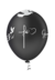 Balão Bexiga Paz Fé e Gratidão Branco/Preto 10 Polegadas com 25 Unidades - Reino da Festa